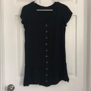 ✨Black Amazon Button Up Dress. Size Small